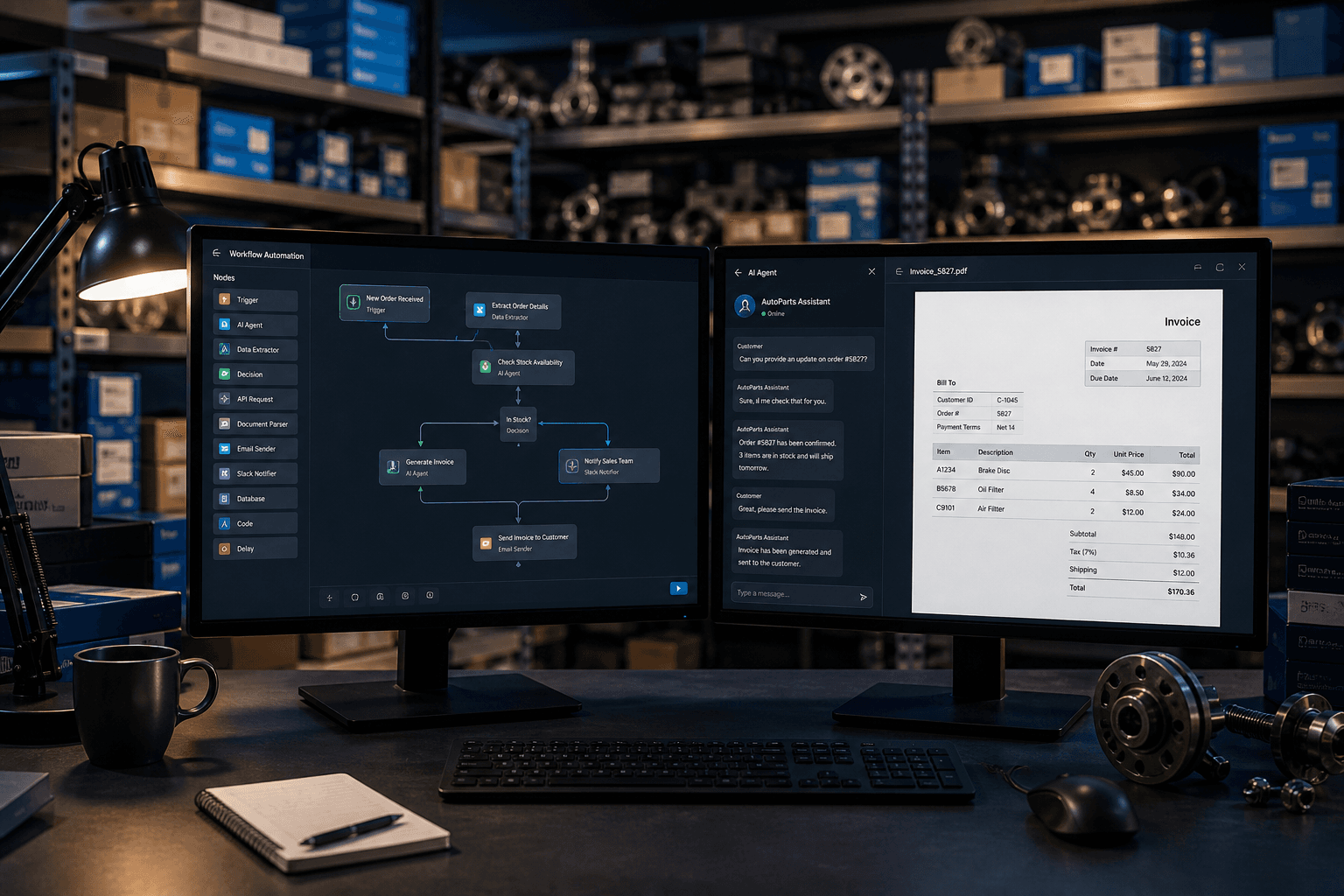 CRM, Workflow und Prozesse auf dem Bildschirm — Digitalisierung im Unternehmensalltag